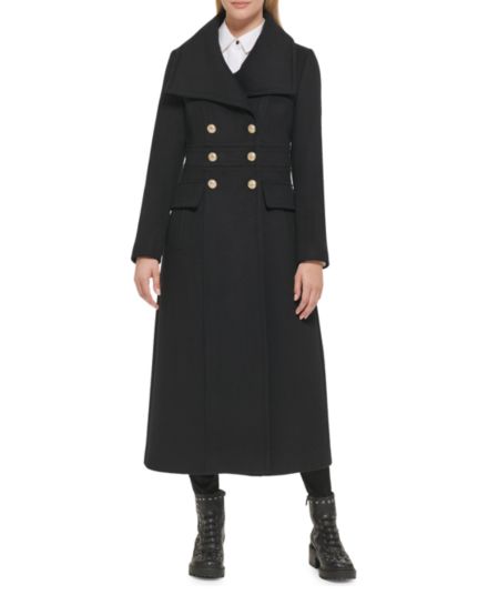Двубортное пальто в стиле милитари Karl Lagerfeld Paris