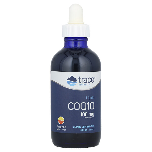 CoQ10 в жидкой форме, Мандарин - 100 мг на порцию - 118 мл - Trace Minerals Research Trace Minerals Research