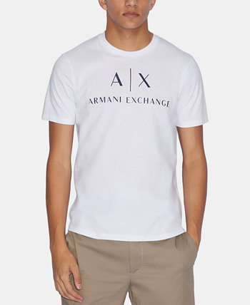 Мужская футболка с графическим принтом и логотипом Armani Exchange