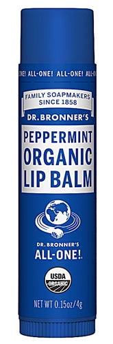 Мятный органический бальзам для губ Dr. Bronner's Magic - 0,15 унции Dr. Bronner's