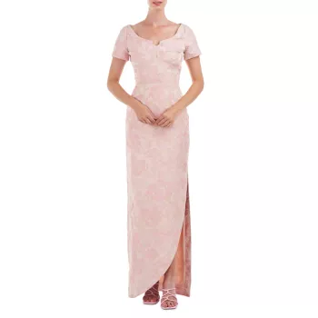 Жаккардовое платье Deirdre с цветочным принтом Kay Unger