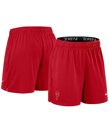 Women's Red Philadelphia Phillies Authentic Collection Knit Shorts Nike