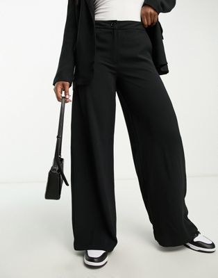 Черные широкие брюки с завышенной талией JDY — часть комплекта JDY