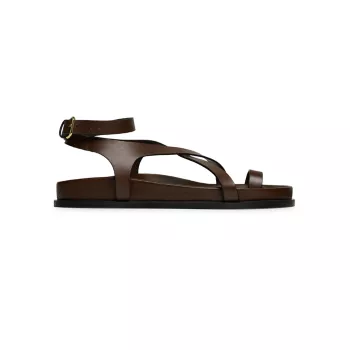 Jalen Slim Leather Sandals A.Emery
