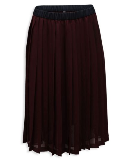 Плиссированная юбка-миди Rachel Comey из бордового полиэстера Rachel Comey
