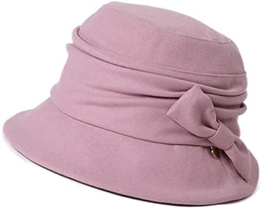 Шляпа федора Comhats 1920S Vintage Cloche Bucket Hat Packable Ladies Church Derby Party Fashion Floopy Winter 55-64CM Comhats