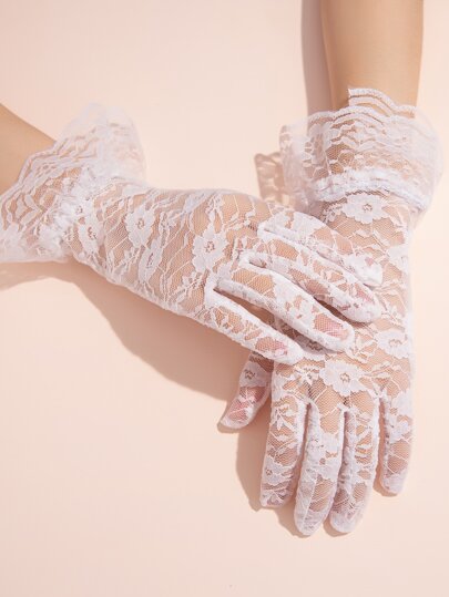 Кружевные перчатки SHEIN