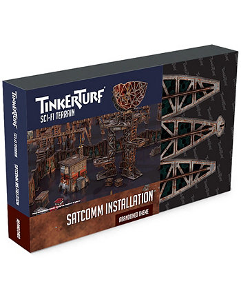 Набор тем «Заброшенная установка Sci-Fi Terrain SatComm», 7 предметов TinkerTurf