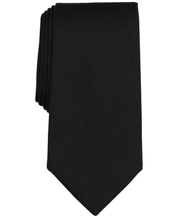 Мужской однотонный черный галстук Michael Kors