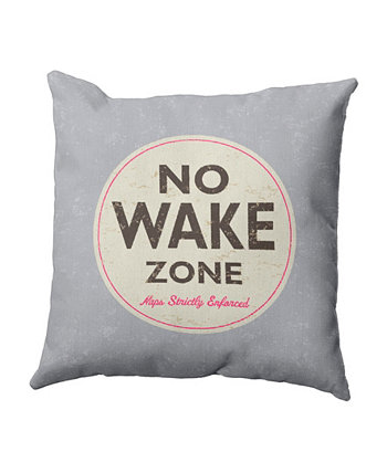 Nap Zone 16 дюймов серая декоративная подушка с надписью Word E by Design