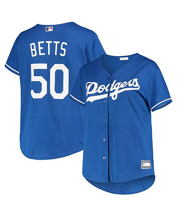 Женское джерси Mookie Betts Royal Los Angeles Dodgers большого размера, копия игрока Profile