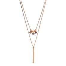 Sonoma Goods For Life® Ожерелье из бусин и слитков с искусственным драгоценным камнем оттенка розового золота Sonoma Goods For Life