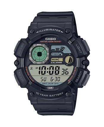 Мужские цифровые часы из полимера черного цвета 50,1 мм, WS1500H-1AV Casio