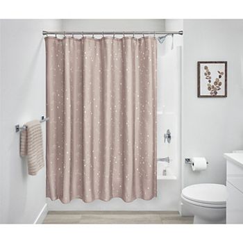 iDesign Constellation Polyester 12 Reinforced Buttonhole Shower Curtain IDesign