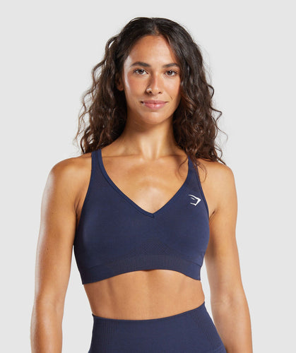 Vital Seamless V Neck Sports Bra Gymshark