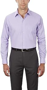 Van Heusen Men's Dress Shirt Regular Fit Poplin Solid Van Heusen