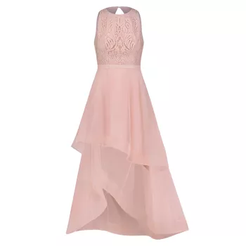 Lace Tiered Tulle Gown BCBGMAXAZRIA