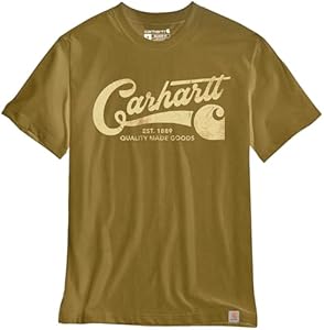 Carhartt Men's Relaxed Fit Lightweight Short-Sleeve Script Graphic T-Shirt Carhartt