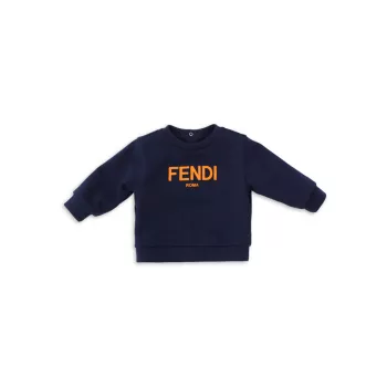 Толстовка с текстовым логотипом для маленьких девочек FENDI