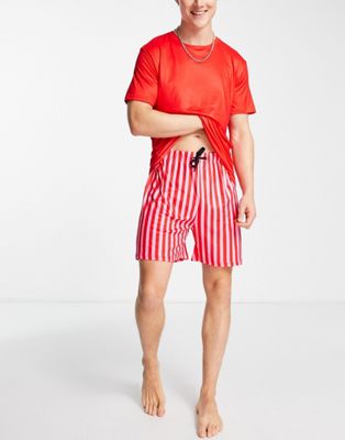 Короткая пижама Loungeable Valentines красного и розового цвета Loungeable