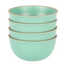 Gibson Home Rockabye 4 Piece 6.1 Inch Melamine Cereal Bowl Set Gibson Home