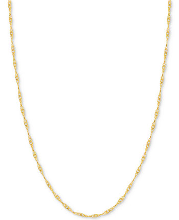 24-дюймовое сингапурское цепное ожерелье (7/8 мм) из 14-каратного золота Italian Gold