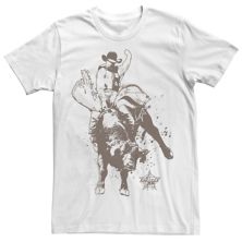 Men's Professional Bull Riders Riding The Bull Graphic Tee Licensed Character