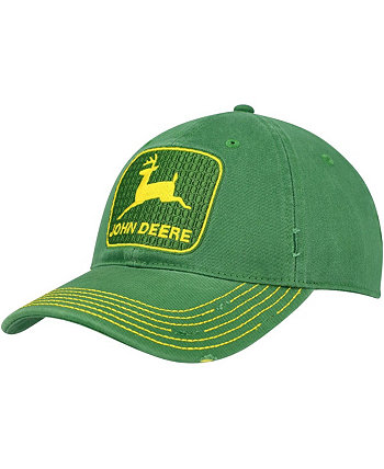 Мужская зеленая регулируемая шапка из твила John Deere Classic в винтажном стиле Top of the World