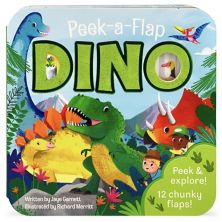 Книга динозавров Peek-A-Flap от Cottage Door Press COTTAGE DOOR PRESS