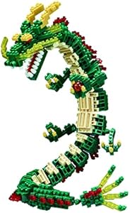 nanoblock - Fantastic Animals - Dragon (Renewal), Advanced Hobby Series Building Kit Nanoblock