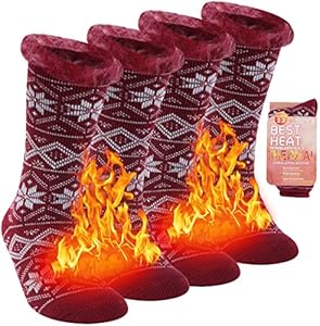 Sunew Warm Thermal Socks, Unisex Thick Insulated Heated Winter Heavy Crew Socks Sunew