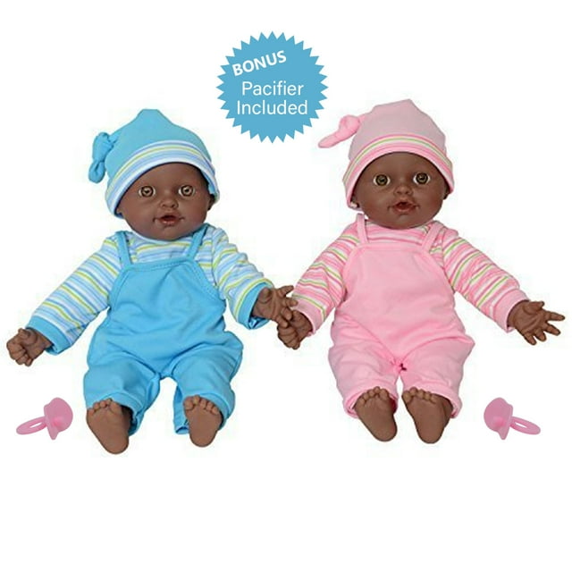 The New York Doll Collection Sweet African American Twin Doll Playset, 4 Pieces The New York Doll Collection