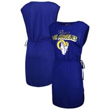 Women's G-III 4Her by Carl Banks Royal Los Angeles Rams G.O.A.T. Swimsuit Cover-Up In The Style