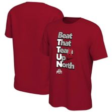Мужская футболка Nike Scarlet Ohio State Buckeyes Michigan-Ohio State Rivalry Nitro USA