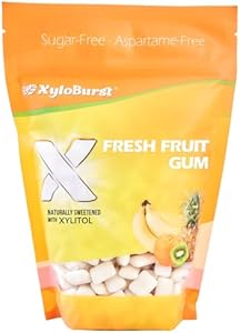 XyloBurst Gum | Xylitol Chewing Gum | Sugar Free, Gluten Free, Keto Friendly | Aspartame Free Gum For Oral Health | Bubble Gum | 500-Count Bag Xyloburst