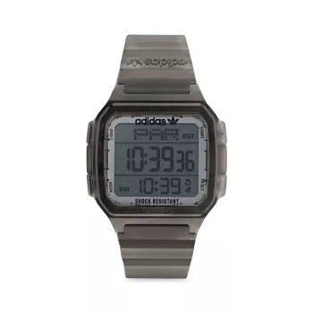 GMT Digital 1 Resin-Strap Watch Adidas