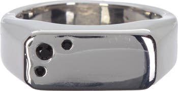 Плоское кольцо-печатка с каменной вставкой Nordstrom Rack