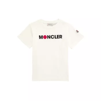 Little Boy's &amp; Boy's Tennis Logo T-Shirt Moncler
