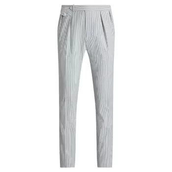 Striped Seersucker Stretch-Cotton Trousers Polo Ralph Lauren