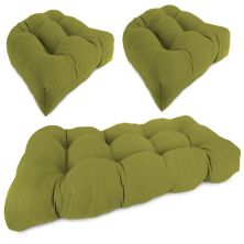 Jordan Manufacturing 3-предметный открытый диван с французским краем и усилителем; Набор подушек для стула Jordan Manufacturing
