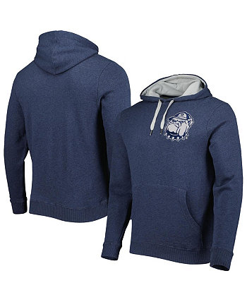 Мужской темно-синий пуловер с капюшоном Georgetown Hoyas Classic French Terry Mitchell & Ness