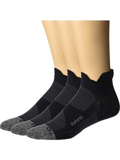 Носки Feetures Elite Ultra Light No Show Tab, 3 пары с направленной компрессией Feetures
