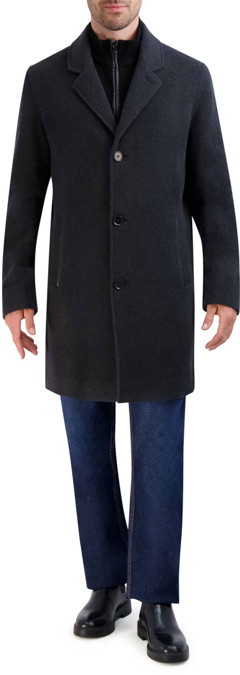 Шерстяное плюшевое автомобильное пальто Cole Haan
