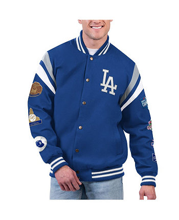 Мужская университетская куртка с короткими кнопками Royal Los Angeles Dodgers G-III Sports