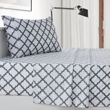 Microfiber Quatrefoil Bed Sheet Set - Lux Decor Collection Lux Decor Collection