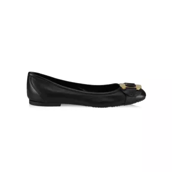 Chany Leather Ballet Flats See by Chloe