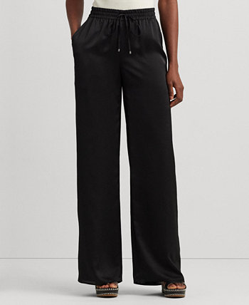 Женские атласные брюки широкого кроя LAUREN Ralph Lauren