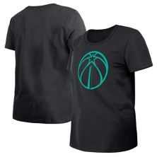 Женская темно-угольная футболка New Era Washington Wizards 2023/24 City Edition New Era x Staple