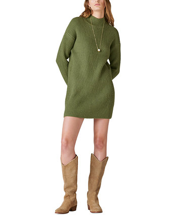 Женское трикотажное платье-свитер с воротником-стойкой Lucky Brand