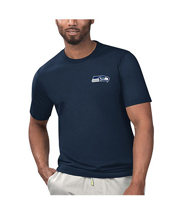 Мужская футболка темно-синего цвета «Сиэтл Сихокс» с лицензией на охлаждение Margaritaville